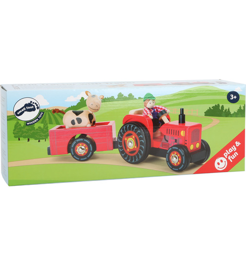 small foot Traktor mit Anhnger Bauernhof