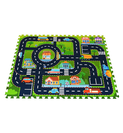 knorrtoys Puzzlematte Strae 12-teiliig