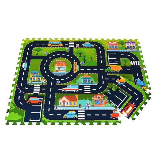 knorrtoys Puzzlematte Strae 12-teiliig