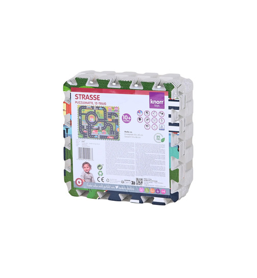 knorrtoys Puzzlematte Strae 12-teiliig