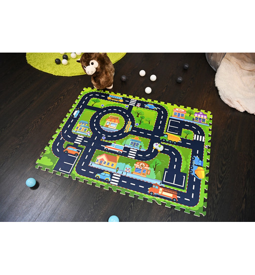 knorrtoys Puzzlematte Strae 12-teiliig