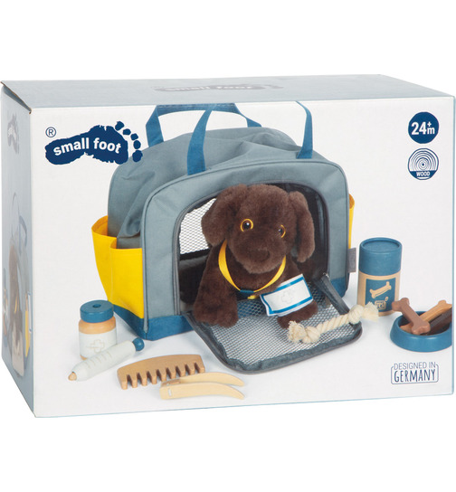 small foot Hund mit Tasche und Pflege-Set