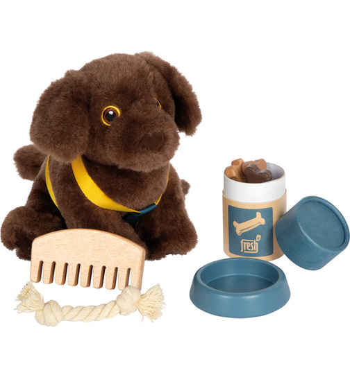 small foot Hund mit Tasche und Pflege-Set